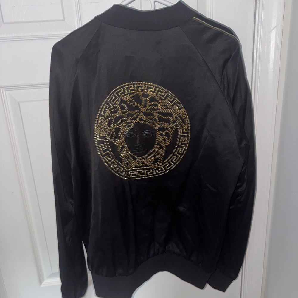 Versace Black and Gold Medusa Jacket
